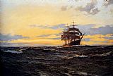 Montague Dawson Evening Shadows painting